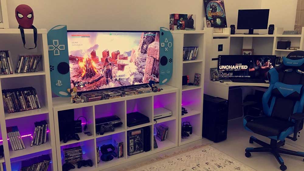 Novelty Gaming Room Setup