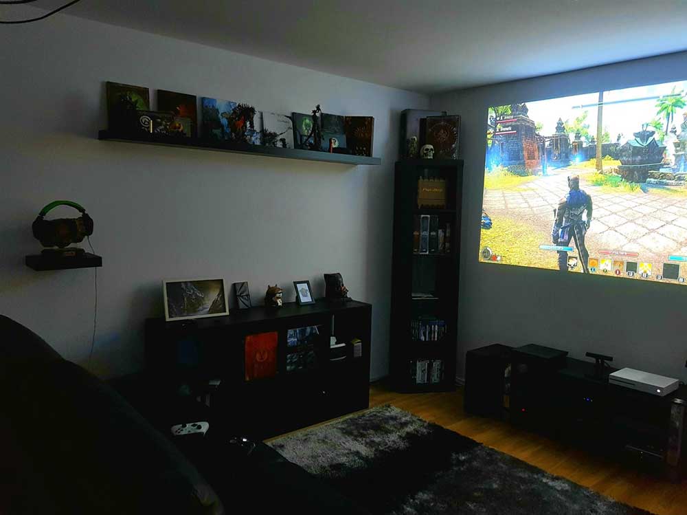 Projector Gaming Room